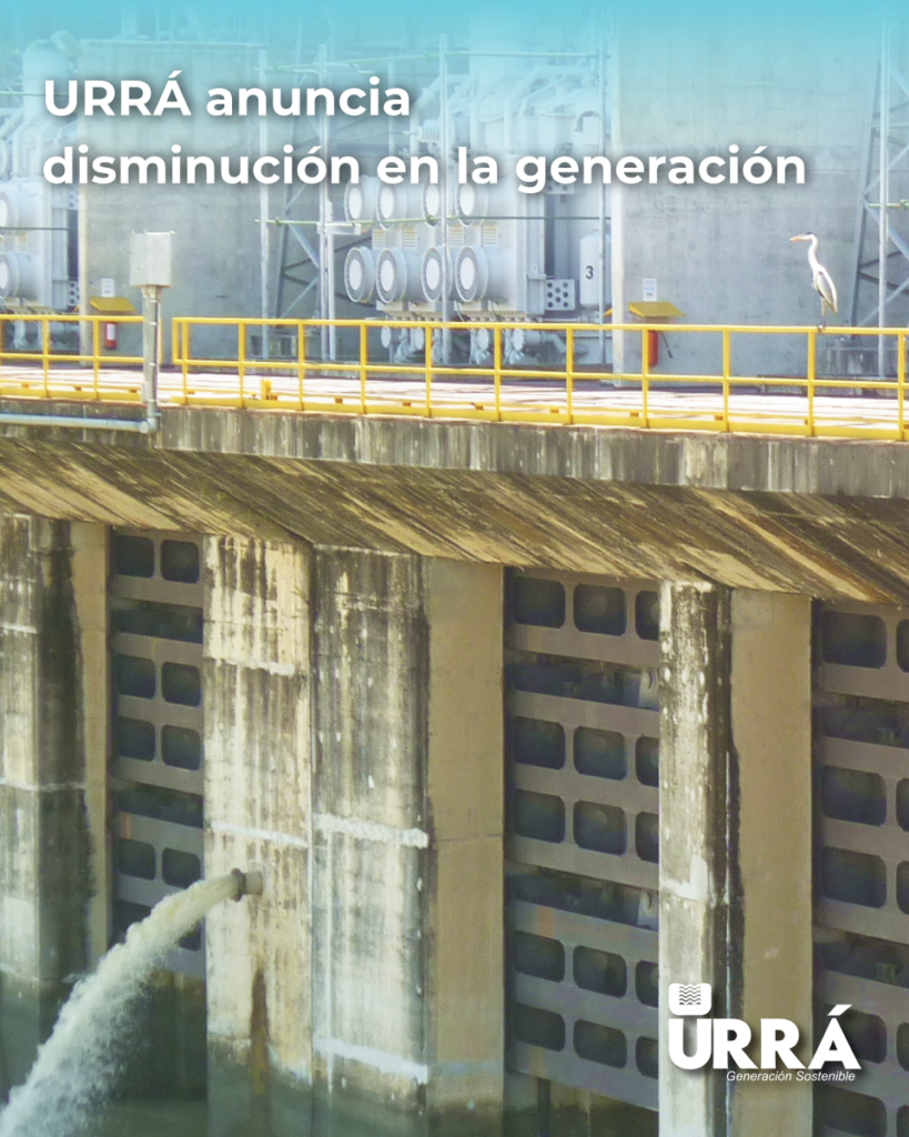 URRÁ anuncia disminución en la generación